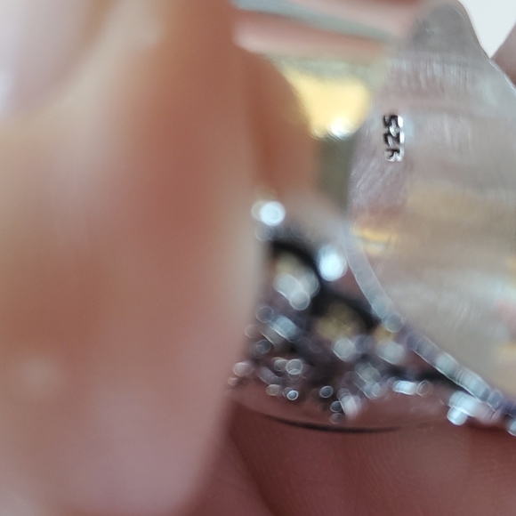 New Chevron Amethyst 925 Silver Statement Ring. - Picture 9 of 10